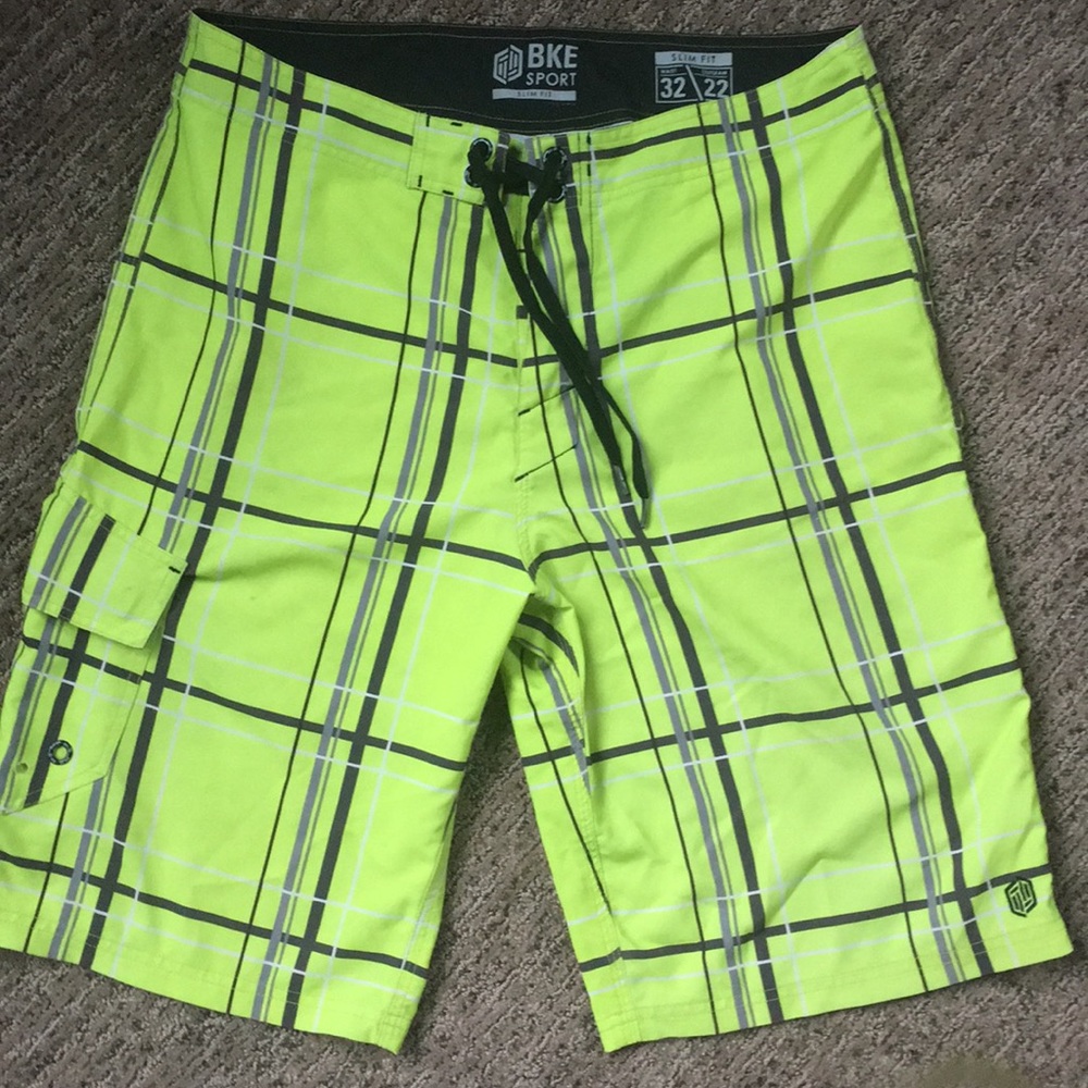 BKE Men's Swimwear - LIME Green!